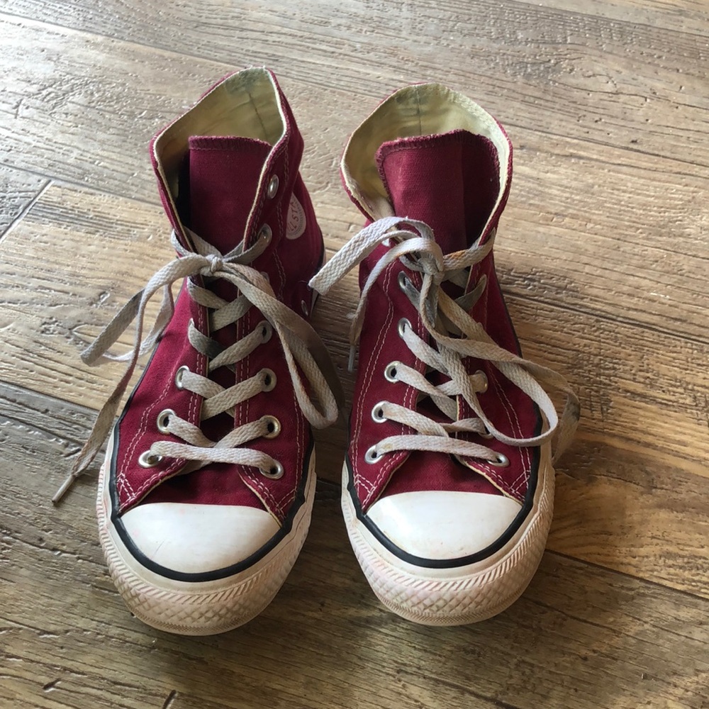 Maroon Converse